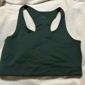 Girlfriend Collective Paloma Sports Bra, Moss, Large